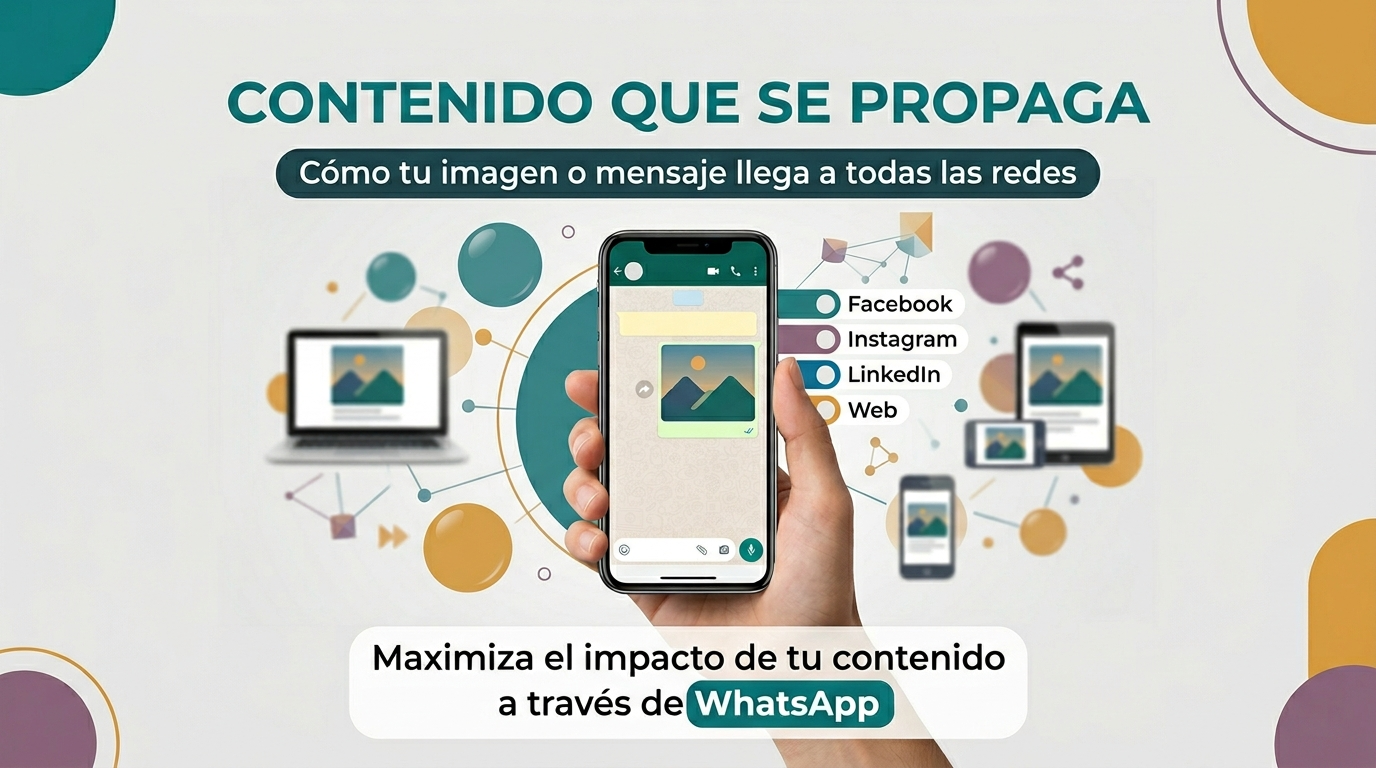 Contenido de WhatsApp propagándose a otras pantallas
